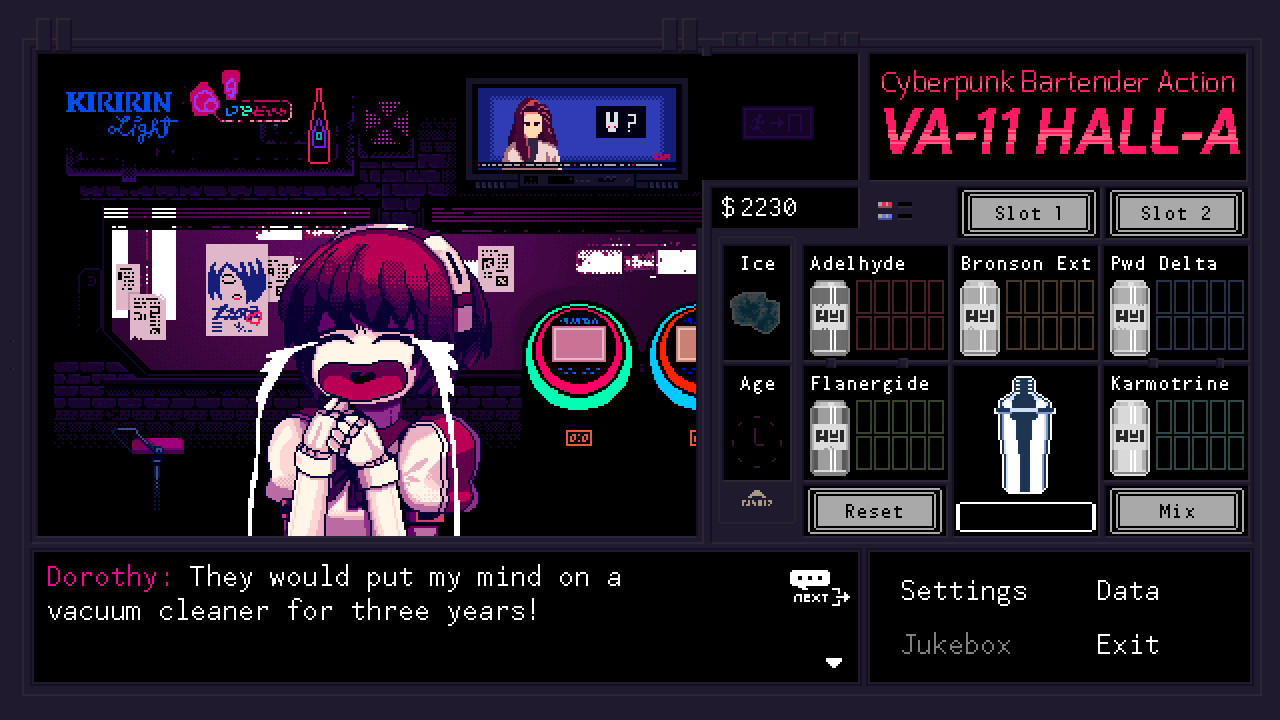 VA 11 HALL A Cyberpunk Bartender Action Download For Free