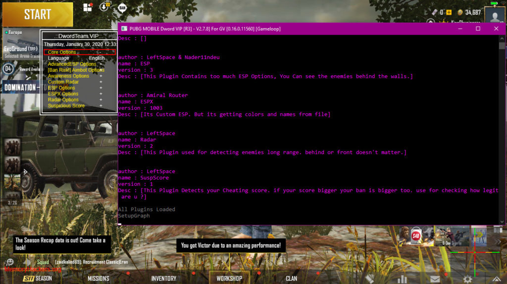 PUBG Hack Download Memory Loader For PC Emulator - Season 11