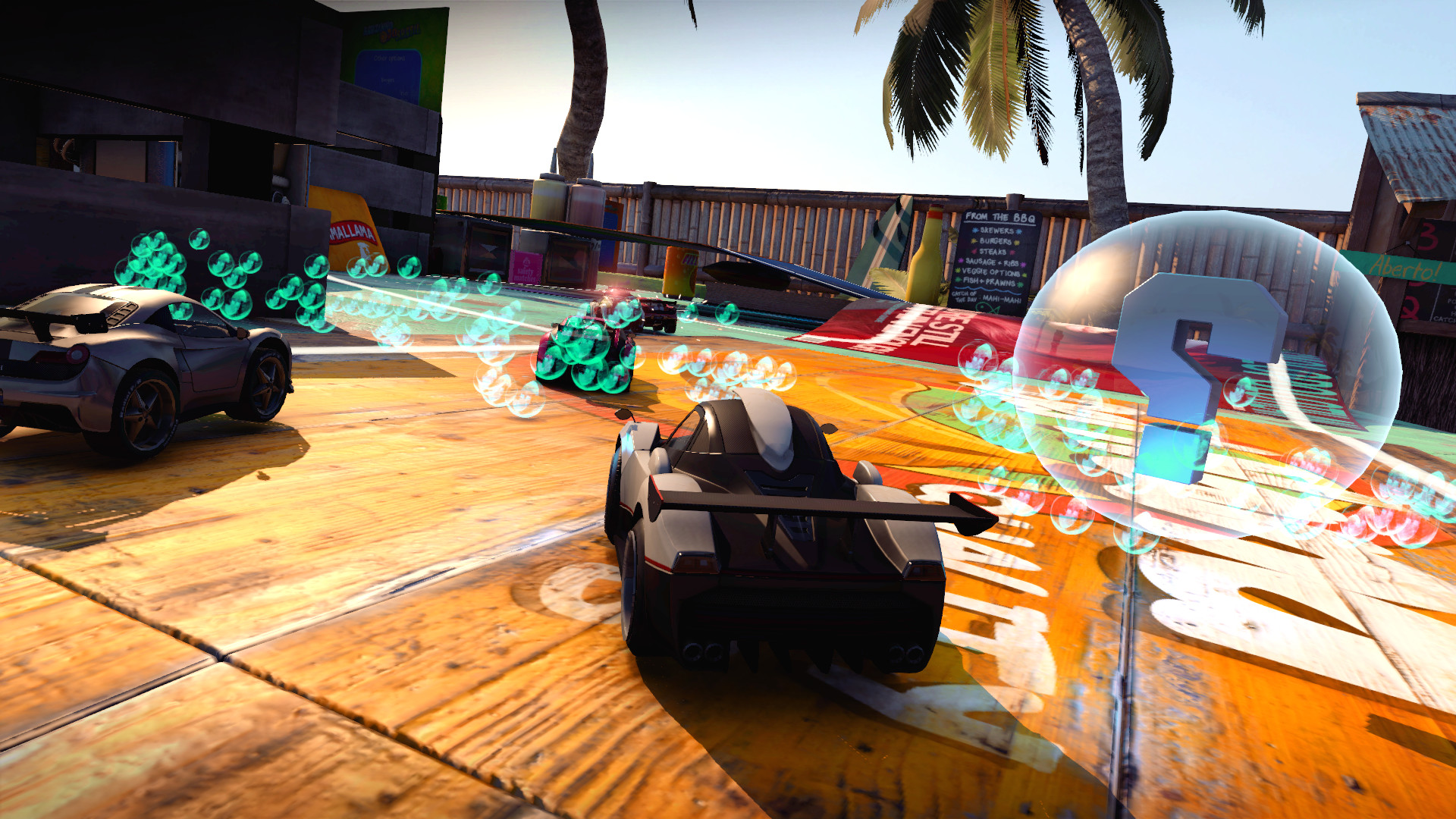 Table Top Racing World Tour Tropical Ice Pack Features